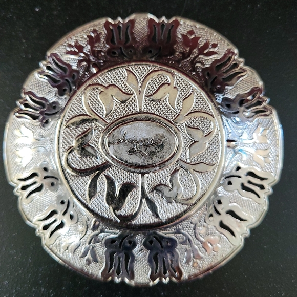 Turkish Coffee Cup with Inner Porcelain, Metal Holder, Saucer and Lid, 4 Pieces - Picture 7 of 12